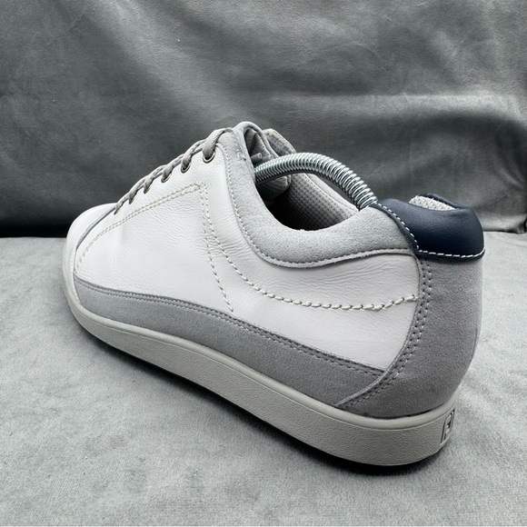 FootJoy Contour Casual Men’s Spikeless White Golf Shoes Size 10.5 Wide Like New - Picture 6 of 16